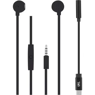 Afbeelding van TNB ESSWEETCBK Sweet &amp; Type C Adapter Semi In Ear Oortelefoon Zwart