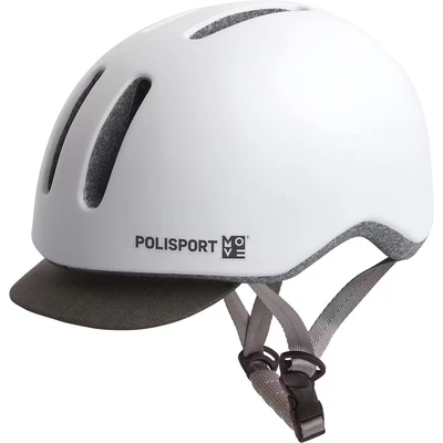 Afbeelding van Polisport PolispGoudt helm Commuter mat wit/grijs M 54 58cm
