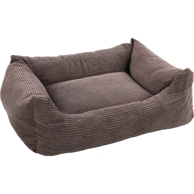 Afbeelding van &quot;Hondenmand Velluto Rechthoekig Bruin: Comfortabele Rustplek voor Je Hond&quot; Bruin / 100cm x 80cm 25cm I Ligvlak 57 40cm