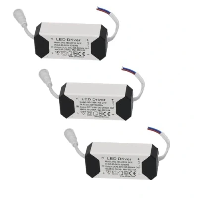 Afbeelding van Jandei Set van 3 LED Transformator Drivers 18W 24W DC, Multi voltage Ingang 170 265V AC 50/60Hz, Uitgang 72 86 Vdc 240 260 mA Ideaal voor Vervanging in Downlights en Andere Apparatuur