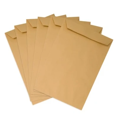 Afbeelding van Emerson 50 x enveloppen DIN B4 bruin 250 353 mm 90 g bruine groot zonder venster rechte klep klevend formaat papier