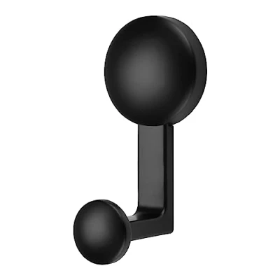 Afbeelding van SOTECH kapstokhaak GRIO Hoogte: 96 x Breedte: 45 mm mat zwart, moderne van gegoten zink, stabiele wandhaak, zelfs voor zware handdoeken