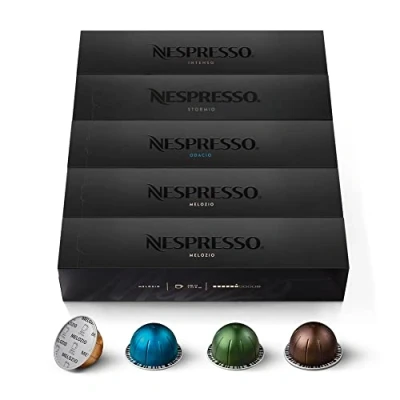 Afbeelding van NESPRESSO Vertuo, keuze aan Signature koffie (230 ml), medium tot donkerdere roosters, 50 koffiecapsules