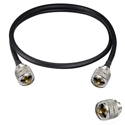 Afbeelding van Vecys PL 259 Kabel UHF Male naar Low Loss Coax Jumper RG58 20 &quot;/50 CM voor Walkie Talkie CB Radio SWR Meter Antenne Analyzer