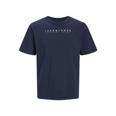 Afbeelding van JACK &amp; JONES JJSETRA Tee SS Crew Neck, navy blazer, S