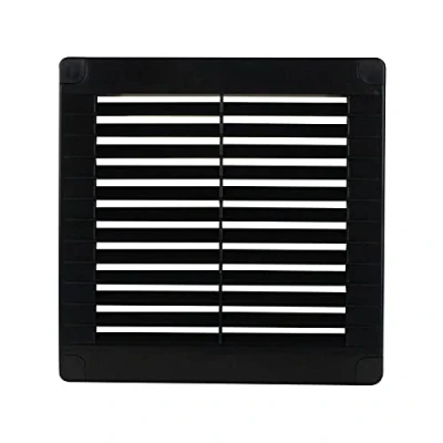 Afbeelding van VONLIS® Ventilatierooster, afvoerluchtrooster, lamellenrooster, kunststof, hoekig, 150 x mm, antraciet/grafiet