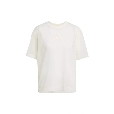Afbeelding van adidas Sportswear ALL SZN Soft Lux Mesh T shirt Dames Wit XS