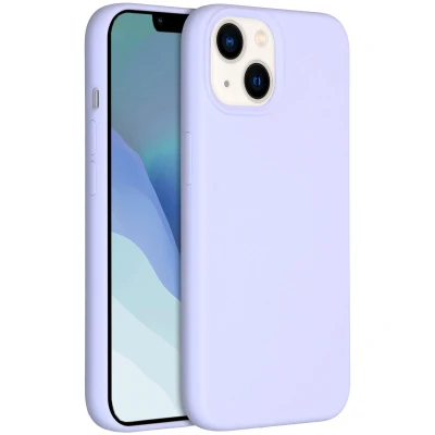 Afbeelding van Apple iPhone 14 Hoesje Siliconen en TPU (zacht) Accezz Softcase/Backcover Paars Telefoonhoesje