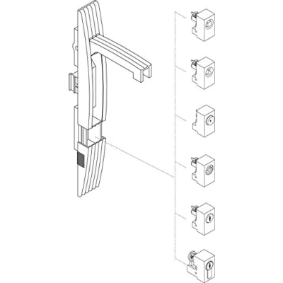 Afbeelding van SCHNEIDER ELECTRIC SPACIAL SF / SM VORMINZETSTUK SLOT DUBBELBAARD 5MM