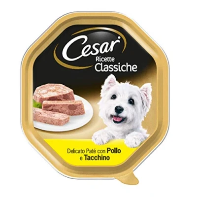 Afbeelding van Cesar® klassieke recepten, recepten voor hondenvoer, paté met 14 x 150 g, kommen