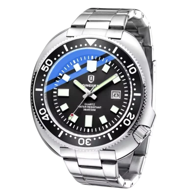 Afbeelding van Mpariz Herenhorloge Zilver en zwart (RVS)