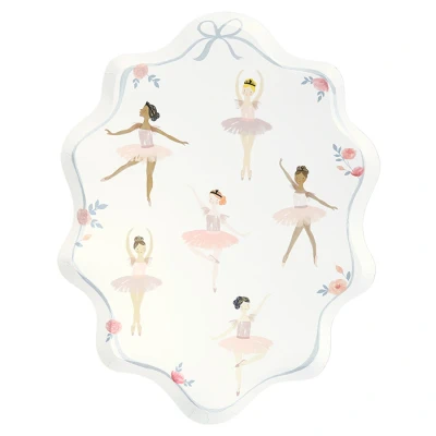 Afbeelding van meri bordjes ballerina 8st