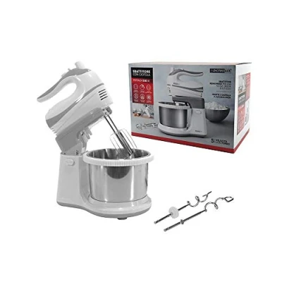 Afbeelding van Sbattitore met kom Potenza 500W Keukenmachine mixer 360 graden draaiende 5 snelheden