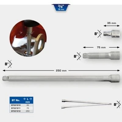 Afbeelding van Brilliant Tools BT021911 Dopsleutelverlenging 1 stuk(s)