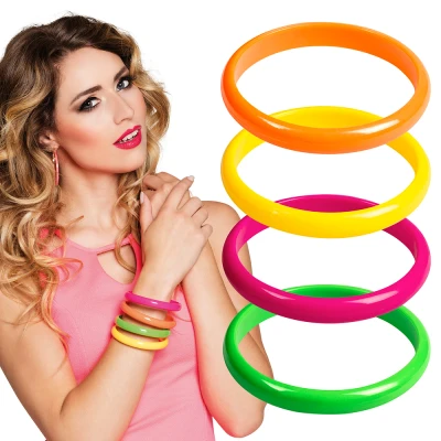 Afbeelding van Boland 4 Armbanden Rave IV Multi Volwassenen Vrouwen Danser/danseres 80&#039;s &amp; 90&#039;s Disco