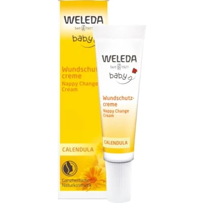 Afbeelding van Weleda Baby Reisflesje Calendula Wind en Weerbalsem babycrème reisverpakking (10 ml)