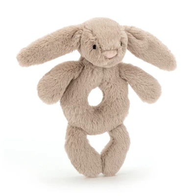 Afbeelding van Jellycat rammelaar bashful beige konijn 18 cm