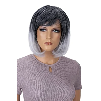 Afbeelding van CAISHA Pruik Volumineus Lang Haar Cosplay Theatershow Glad Grijze Mix SH032o