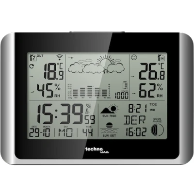 Afbeelding van Technoline WS 6767 draadloos weerstation met maximaal 3 buitenzenders