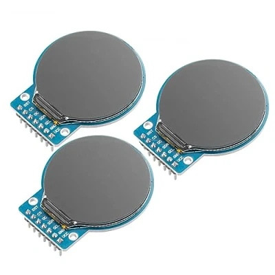 Afbeelding van AZDelivery 3 x GC9A01 1,28 inch rond TFT display voor Arduino