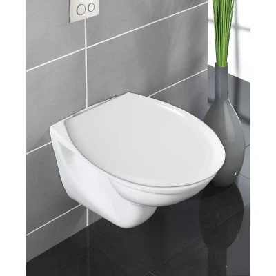 Afbeelding van Wenko Gubbio Easy Close toiletzitting wit