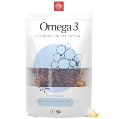 Afbeelding van Omega 3 Visolie 1000 mg x 60 Zachte Gels Supplement Fitness Health®