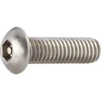 Afbeelding van TOOLCRAFT 886968 Platkopschroeven M5 20 mm Binnenzeskant (inbus) met stift RVS A2 10 stuk(s)
