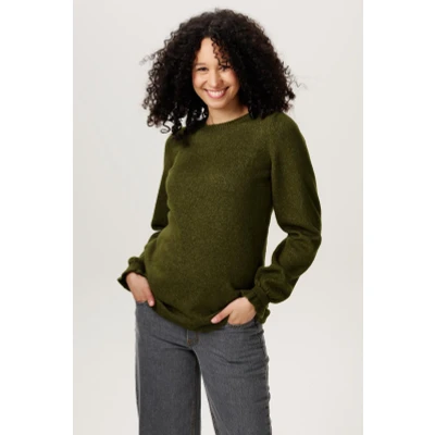 Afbeelding van Noppies Maternity Forli trui met lange mouwen, Sphagnum N257, XS
