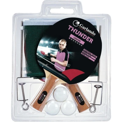 Afbeelding van Garlando Thunder Plus Set met 2 Bats 3 Pingpong ballen Net en Palen