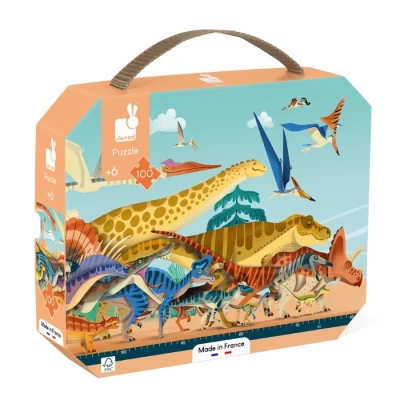 Afbeelding van Janod Puzzel Dino panorama (100 stukjes)