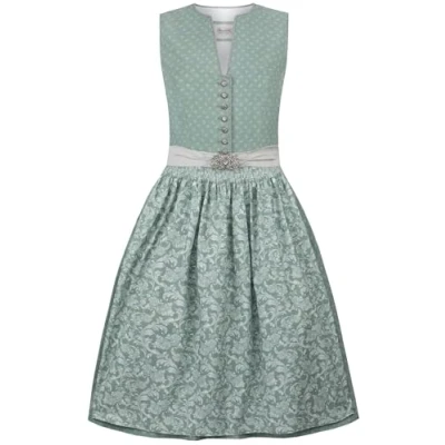Afbeelding van Wiesnwuid Dirndl Ruby, groen (salie), 38