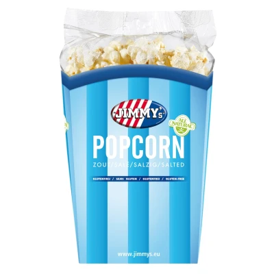Afbeelding van Jimmy&#039;s Popcorn Zout 6x90g