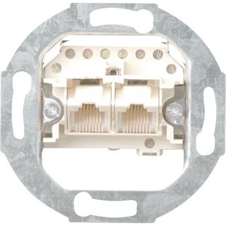 Afbeelding van Gira basisunit uae data cat3 2x rj45 schuch 018700