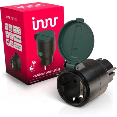 Afbeelding van Innr Slimme Stekker Buiten Outdoor Smart Plug voor Buitenverlichting Werkt met Philips Hue*, Google Home en Alexa Spatwaterdicht