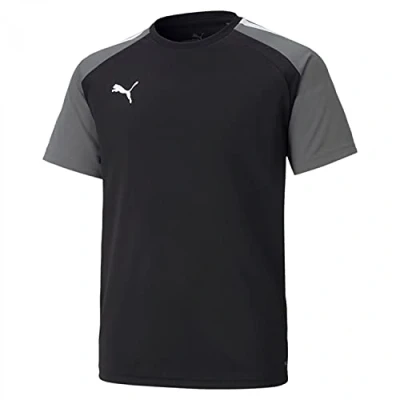Afbeelding van Puma Teampacer Shirt Korte Mouw Kinderen Zwart / Grijs Maat: 128