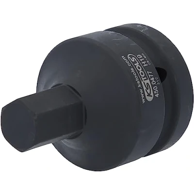 Afbeelding van KS Tools 450.0477 1&quot; Bit dopsleutel binnenzeskant, kracht, kort, 19 mm