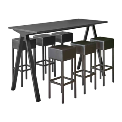 Afbeelding van Bartafel Victory breed 180CM kleur frame Wit (RAL9010) blad Robson Eiken