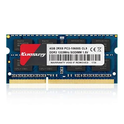 Afbeelding van Kuesuny 4GB Laptop DDR3 1333MHz PC3 10600 Non ECC 1.5V CL9 2Rx8 Dual Rank 204pin SODIMM