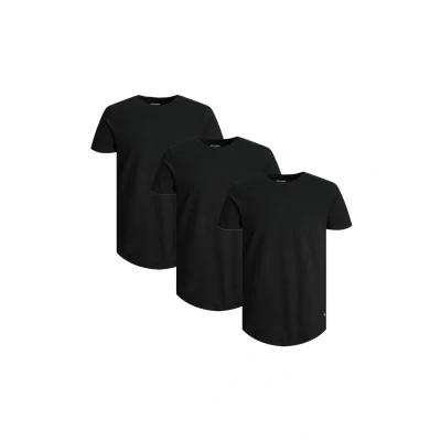 Afbeelding van Jack &amp; Jones 3 PACK Tshirt basic, Heren, Maat: Medium, Schwarz