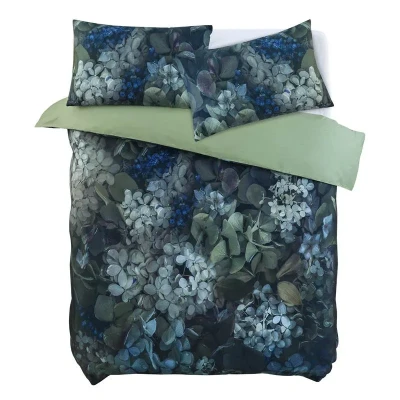 Afbeelding van M.M Linen Eisa Dekbedovertrek Lits jumeaux 240x200/220 cm Blauw Groen