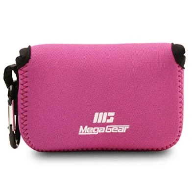 Afbeelding van MegaGear Mg719 Ultralichte Cameratas Gemaakt van Neopreen Compatibel met Panasonic Lumix Dc Tz95, Tz90, Dmc Tz100, Roze