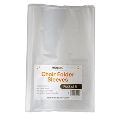 Afbeelding van Choir Folder Sleeves For Single Sheets (Pack Of 5)