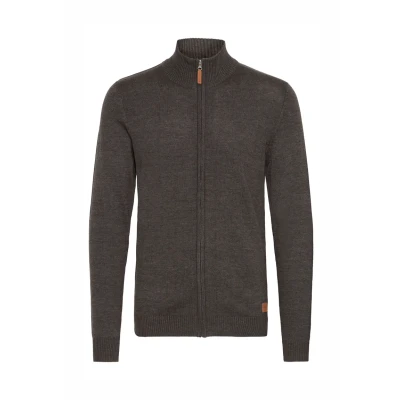 Afbeelding van BLEND Gebreid vest &#039;Norman&#039; donkergrijs