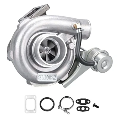 Afbeelding van maXpeedingrods T3 T4 Universele Turbo voor 4/6 CYL 1.5L 2.5L Motoren 400+PK, 0.63A/R V band Flens, Oliegekoelde Turbine