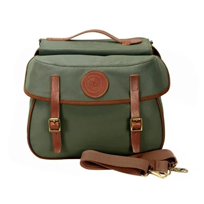 Afbeelding van TOURBON Waterdichte Canvas Fiets Achterbank Draagtas Fietsen Dubbele Fietstas Pack (Groen)