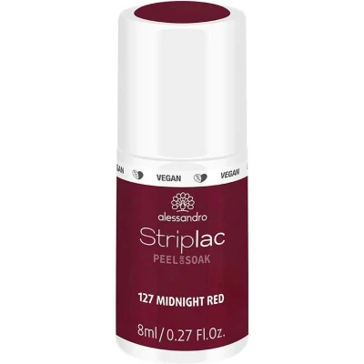 Afbeelding van Alessandro Striplac Peel or Soak 127 Midnight Red Gellak Beautytasting
