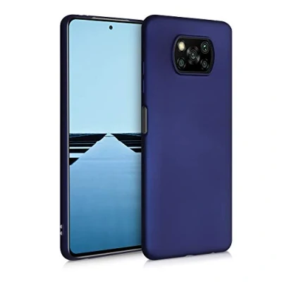 Afbeelding van kwmobile telefoonhoesje compatibel met Xiaomi Poco X3 NFC/Poco Pro hoesje Zachte case voor smartphone Back cover in metallic blauw