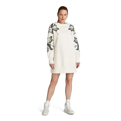 Afbeelding van Loose Graphic sw Dress, Beige (Eggnog D24549 d425 g076), S