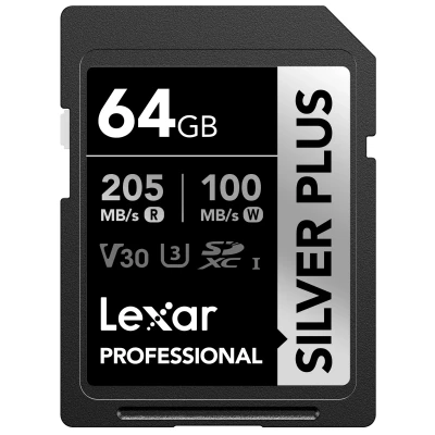 Afbeelding van Lexar SD Silver Plus UHS 1 64GB V30