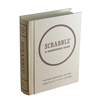 Afbeelding van Winning Solutions Scrabble Linen Book Vintage Edition Board Game